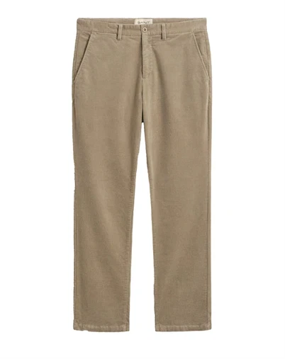 Gant - Regular Cord Chinos - Mist Taupe
